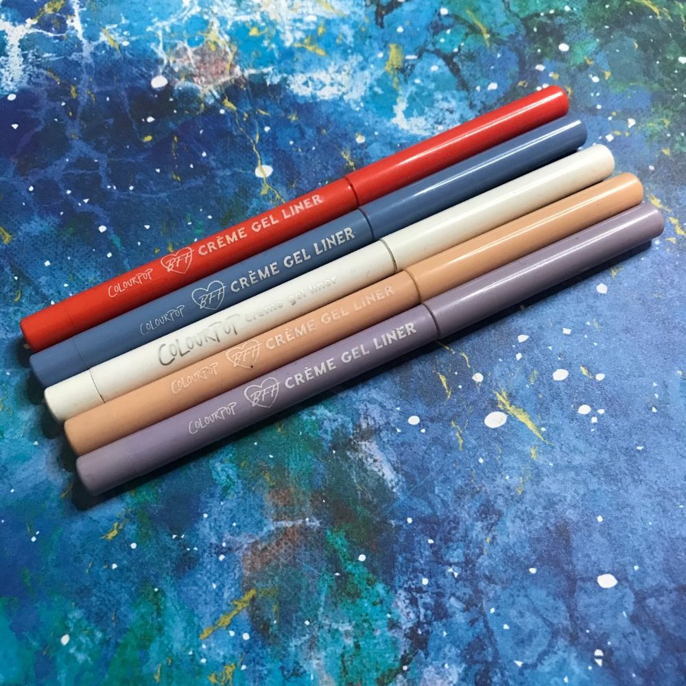 colourpop cream gel eyeliners